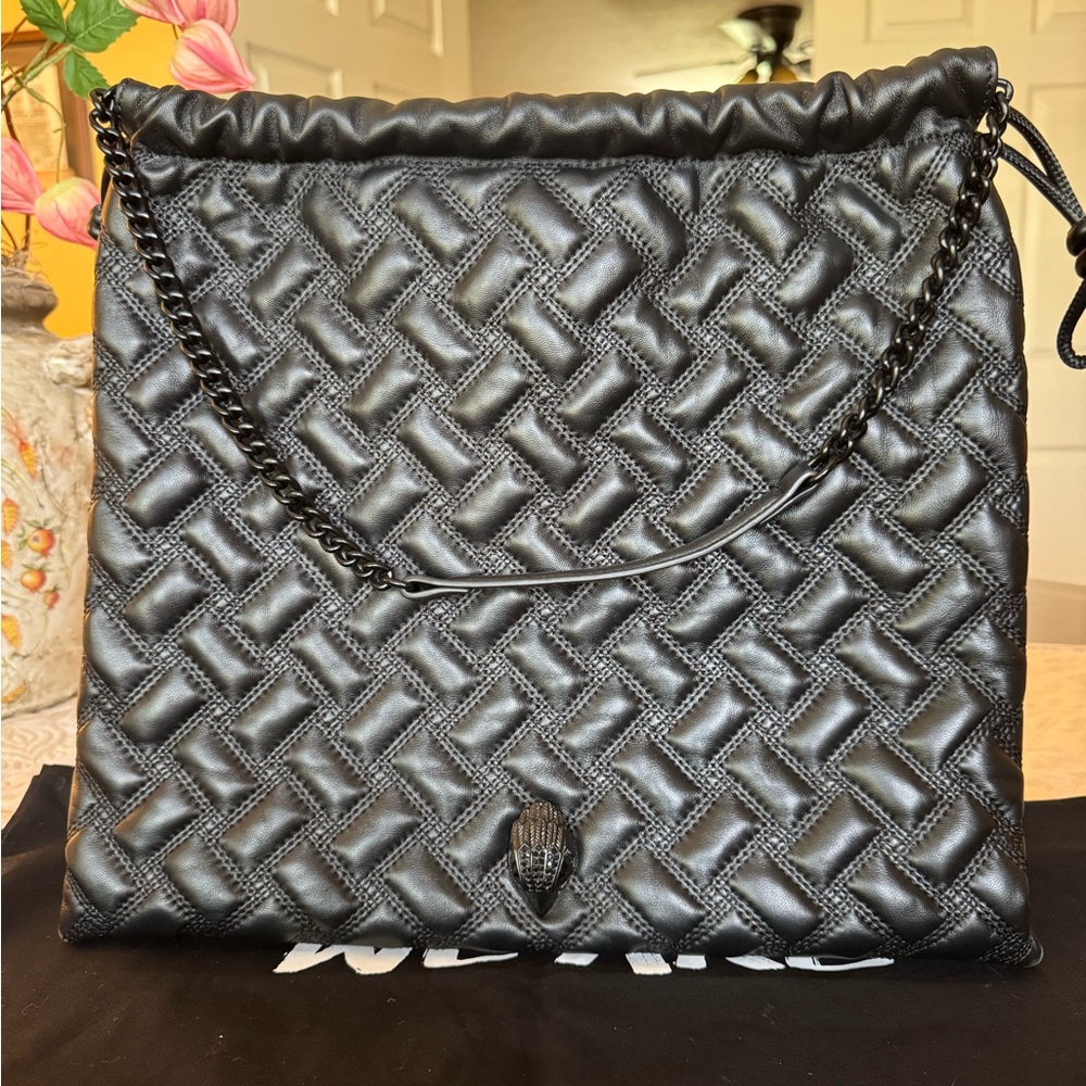 Kurt Geiger leather drawstring Kensington Bag